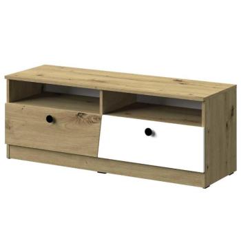 TV asztal Nero 08 két fiókos - Fekete Mat kép