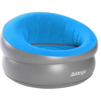 Vango Inflatable Donut Flocked Chair DLX Mykonos Blue kép