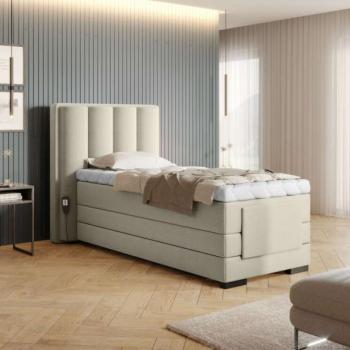 Veros 90x200 boxspring ágy matraccal bézs kép