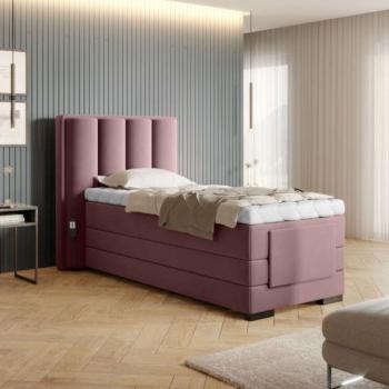 Veros 90x200 boxspring ágy matraccal rózsaszín kép