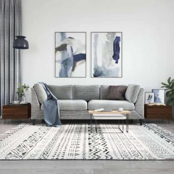 vidaXL 2 db barna tölgyszínű szerelt fa dohányzóasztal 50 x 46 x 35 cm kép