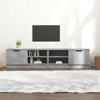 vidaXL 2 db betonszürke szerelt fa TV-szekrény 80x35x36,5 cm kép