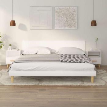 vidaXL 2 db fehér éjjeliszekrény 40 x 35 x 47 cm kép