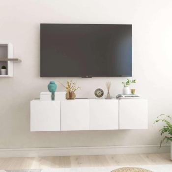 vidaXL 2 db fehér függő TV-szekrény 60 x 30 x 30 cm kép