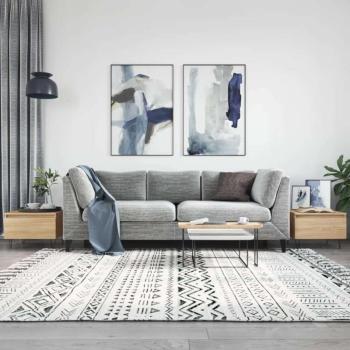 vidaXL 2 db sonoma-tölgy szerelt fa dohányzóasztal 50 x 46 x 35 cm kép