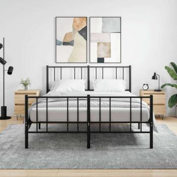 vidaXL 2 db sonoma-tölgyszínű éjjeliszekrény 40 x 35 x 50 cm kép