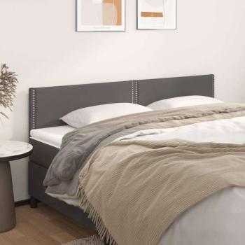 vidaXL 2 db szürke műbőr fejtámla 80 x 5 x 78/88 cm kép
