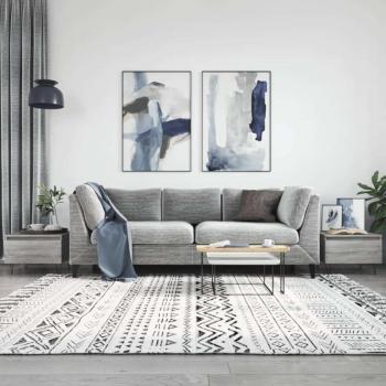vidaXL 2 db szürke sonoma szerelt fa dohányzóasztal 50 x 46 x 35 cm kép