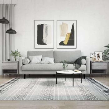 vidaXL 2 db szürke sonoma szerelt fa dohányzóasztal 50 x 46 x 50 cm kép