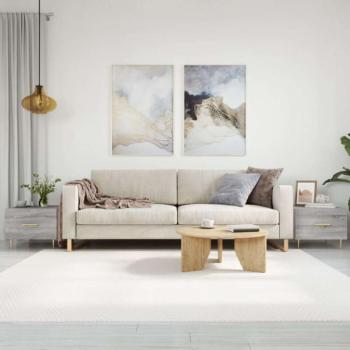 vidaXL 2 db szürke sonoma szerelt fa dohányzóasztal 50 x 50 x 40 cm kép
