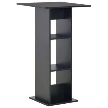 vidaXL 280206  Bar Table Black 60x60x110 cm kép