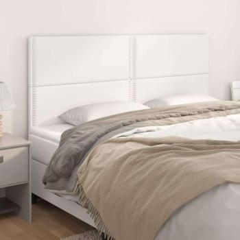 vidaXL 4 db fehér műbőr fejtámla 80 x 5 x 78/88 cm kép