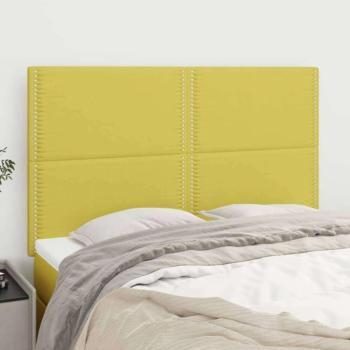 vidaXL 4 db zöld szövet fejtámla 72 x 5 x 78/88 cm kép