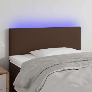 vidaXL barna műbőr LED-es fejtámla 100 x 5 x 78/88 cm kép