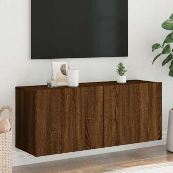 vidaXL barna tölgyszínű falra szerelhető TV-szekrény 100 x 30 x 41 cm kép