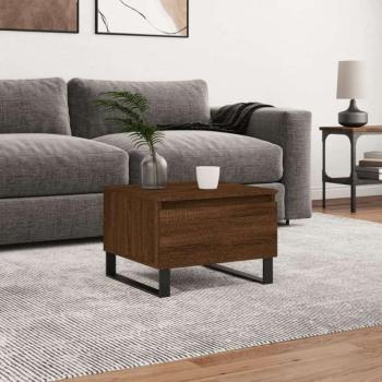 vidaXL barna tölgyszínű szerelt fa dohányzóasztal 50 x 46 x 35 cm kép