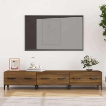 vidaXL barna tölgyszínű szerelt fa TV-szekrény 150 x 34,5 x 30 cm kép