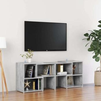 vidaXL betonszürke forgácslap TV-szekrény 104x30x52 cm kép