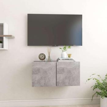 vidaXL betonszürke függő TV-szekrény 60 x 30 x 30 cm kép