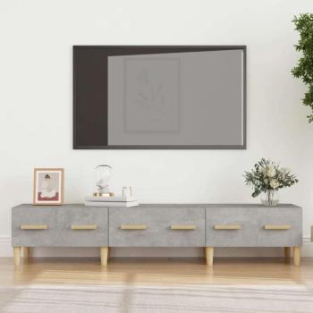 vidaXL betonszürke szerelt fa TV-szekrény 150 x 34,5 x 30 cm kép