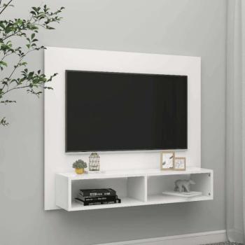 vidaXL fehér fali forgácslap TV-szekrény 102 x 23,5 x 90 cm kép