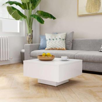 vidaXL fehér forgácslap dohányzóasztal 60 x 60 x 31,5 cm kép