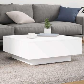 vidaXL fehér forgácslap dohányzóasztal 80 x 80 x 31 cm kép