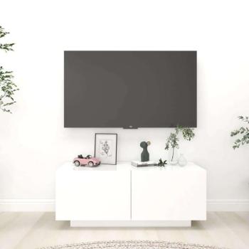 vidaXL fehér forgácslap TV-szekrény 100 x 35 x 40 cm kép