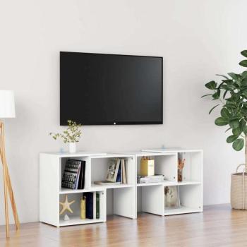 vidaXL fehér forgácslap TV-szekrény 104 x 30 x 52 cm kép