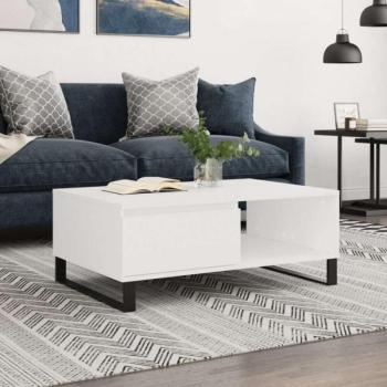 vidaXL fehér szerelt fa dohányzóasztal 90 x 60 x 35 cm kép