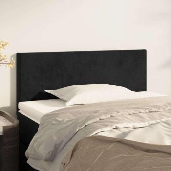 vidaXL fekete bársony fejtámla 80 x 5 x 78/88 cm kép