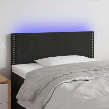 vidaXL fekete bársony LED-es fejtámla 100x5x78/88 cm kép