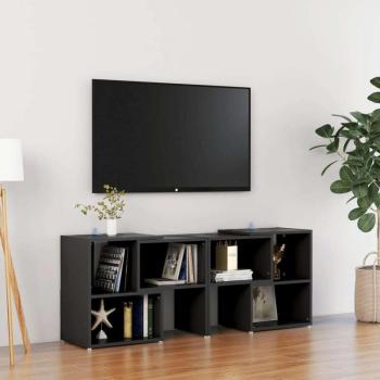 vidaXL fekete forgácslap TV-szekrény 104 x 30 x 52 cm kép