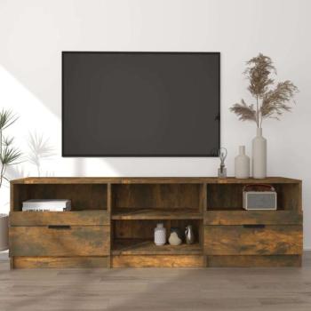 vidaXL füstös tölgy színű szerelt fa TV-szekrény 150 x 33,5 x 45 cm kép