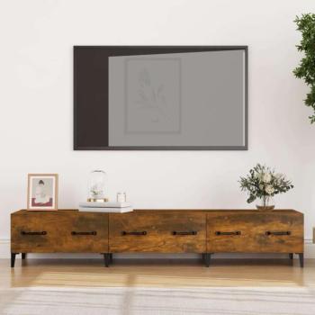 vidaXL füstös tölgyszínű szerelt fa TV-szekrény 150 x 34,5 x 30 cm kép