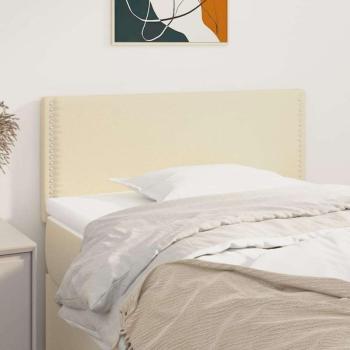 vidaXL krémszínű műbőr fejtámla 80 x 5 x 78/88 cm kép