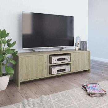 vidaXL sonoma tölgy színű forgácslap TV-szekrény 120 x 30 x 37,5 cm kép