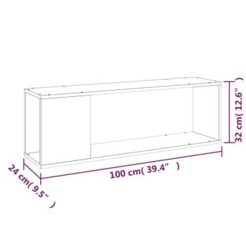 vidaXL sonoma-tölgyszínű forgácslap TV-szekrény 100 x 24 x 32 cm kép