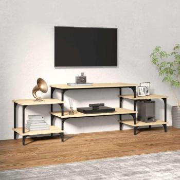 vidaXL sonoma tölgyszínű szerelt fa TV-szekrény 157x35x52 cm kép