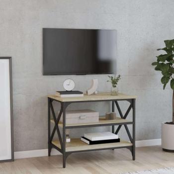 vidaXL sonoma-tölgyszínű szerelt fa TV-szekrény 60x40x50 cm kép