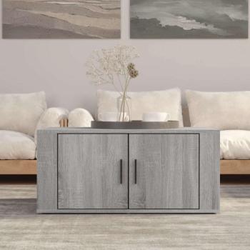vidaXL szürke sonoma színű szerelt fa dohányzóasztal 80 x 50 x 36 cm kép