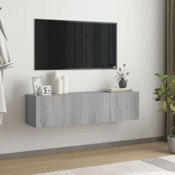 vidaXL szürke sonoma színű szerelt fa TV-szekrény 120 x 30 x 30 cm kép