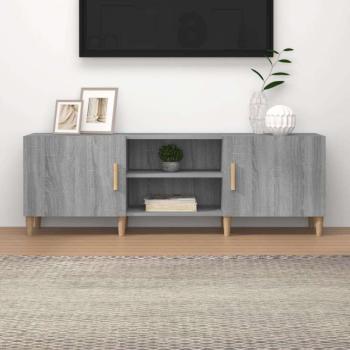 vidaXL szürke sonoma színű szerelt fa TV-szekrény 150x30x50 cm kép