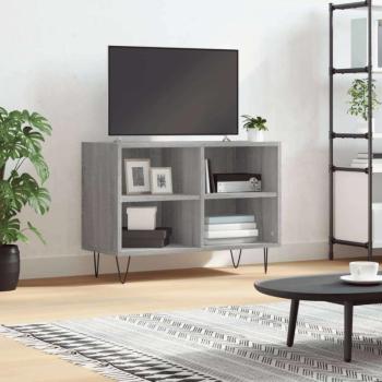 vidaXL szürke sonoma színű szerelt fa TV-szekrény 69,5 x 30 x 50 cm kép