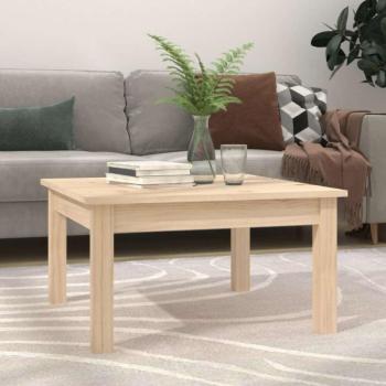 vidaXL tömör fenyőfa dohányzóasztal 55 x 55 x 30 cm kép