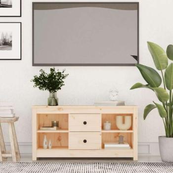 vidaXL tömör fenyőfa TV-szekrény 103 x 36,5 x 52 cm kép