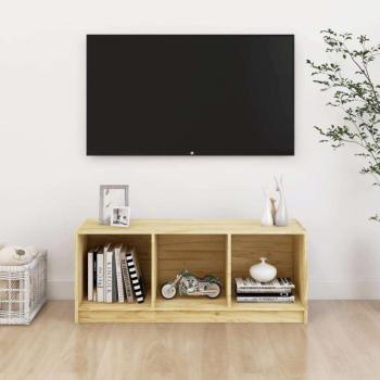 vidaXL tömör fenyőfa TV-szekrény 104 x 33 x 41 cm kép