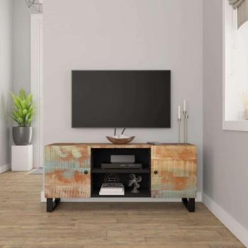 vidaXL tömör újrahasznosított fa TV-szekrény 105 x 33 x 46 cm kép