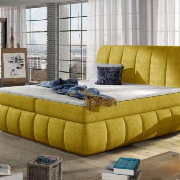 Vincenzo 160x200 boxspring ágy matraccal sárga kép
