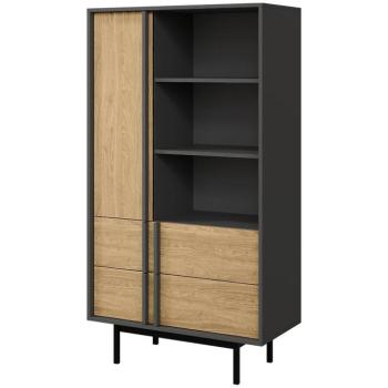 Vitrin Alsy 4 Olajozott tölgy/Antracit kép